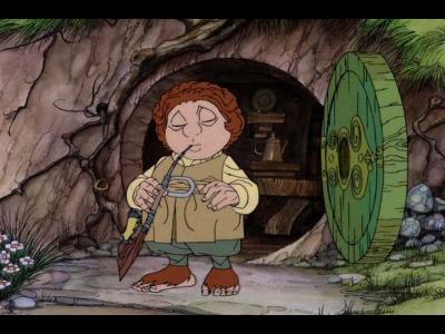 Bilbo from the hobbit animated movie